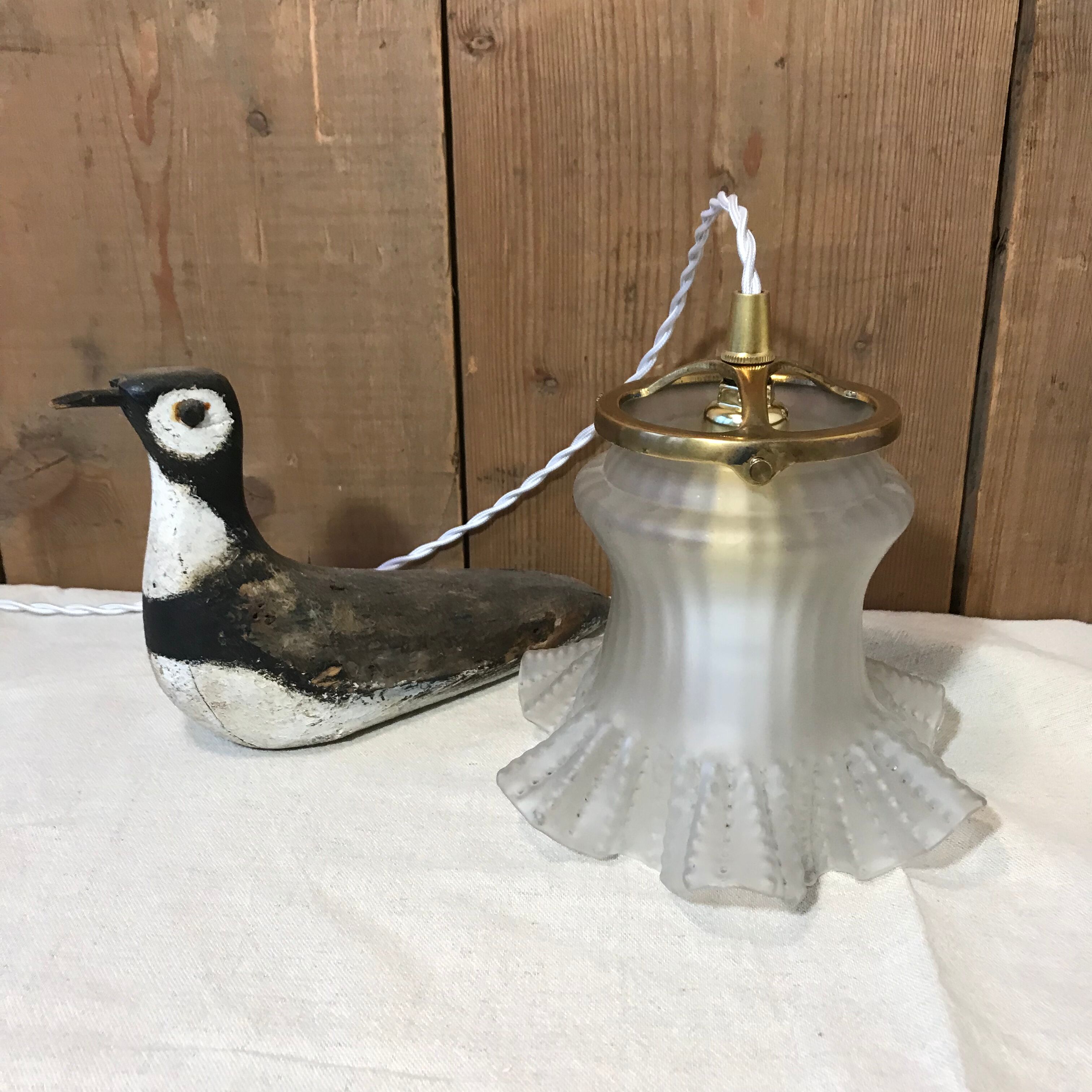 Suspension big tulip vintage 1900