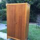 School vintage 1950 in blond oak wardrobe