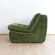 Modular vintage sofa with green cord upholstery