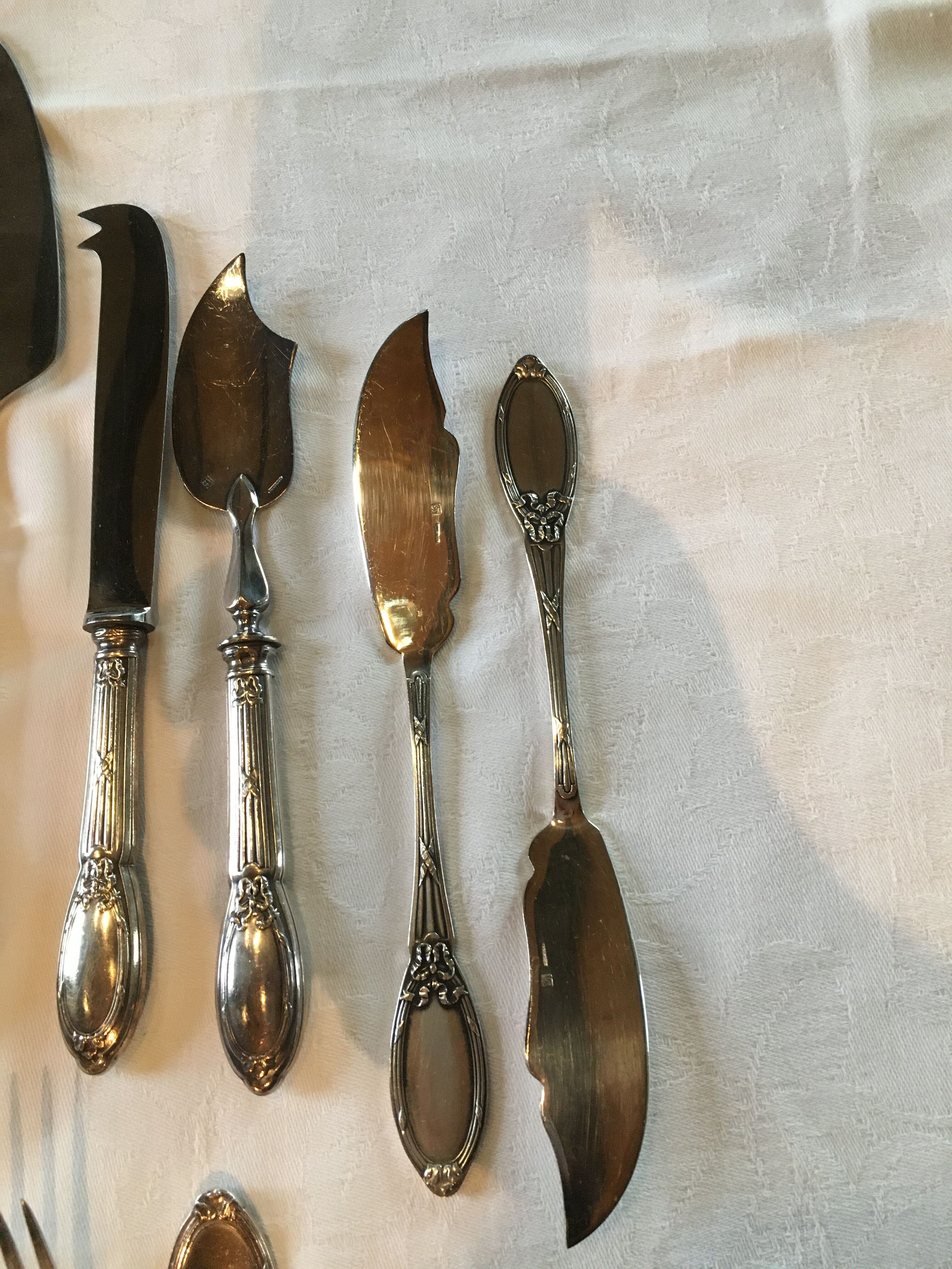 Cutlery housewife 12 people Boulenger Louis XVI