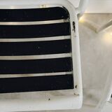 Trio of Tolix style metal chairs