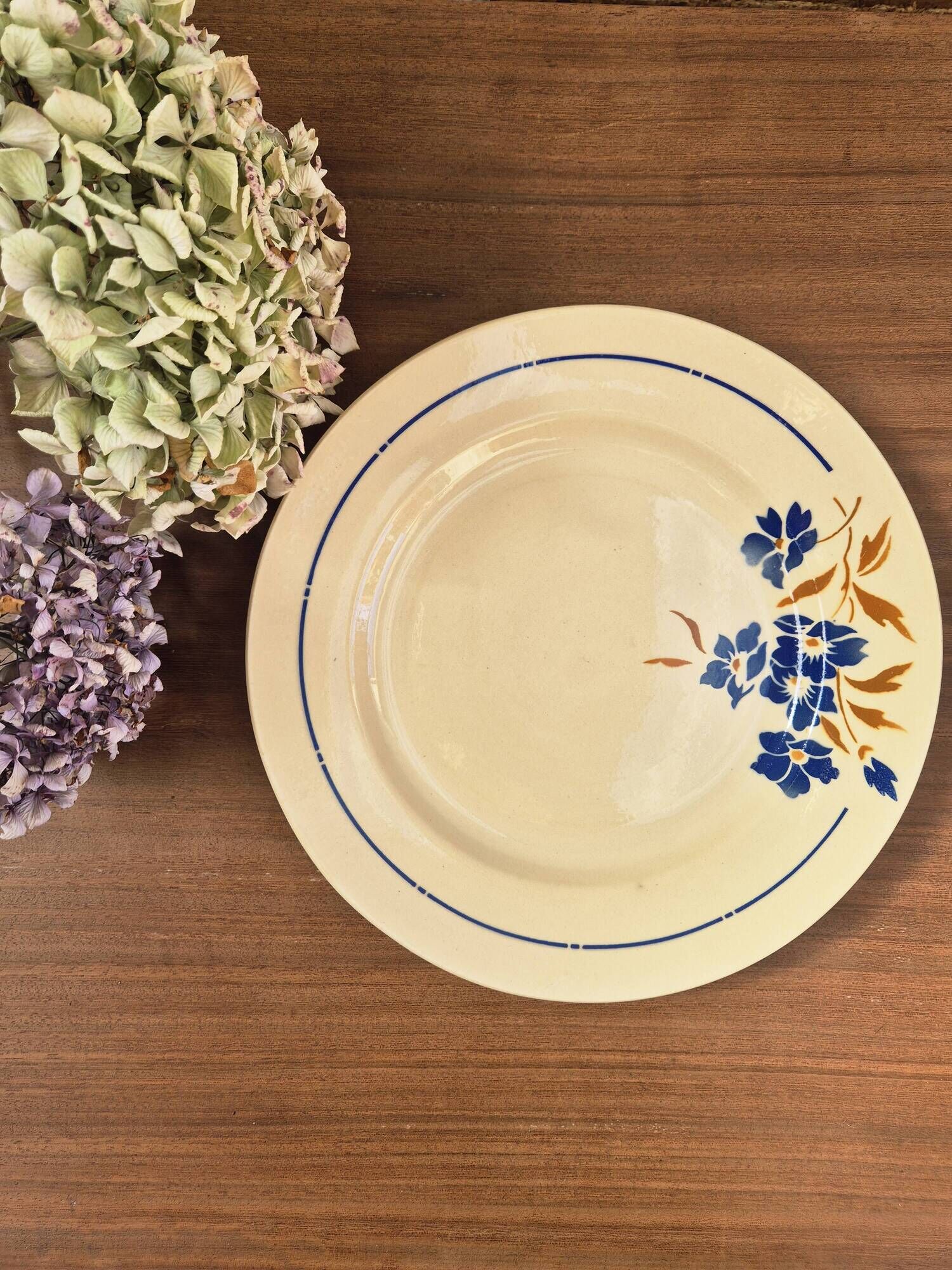 Vintage porcelain plate Badonviller
