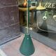 Lampadario a forma di cono in ottone, anni '70