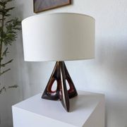 1950s ceramic table lamp, free form