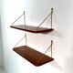 Set of two floating shelves, Danmark, 1960s