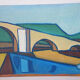 Oil painting painting "Pont roman de mane"