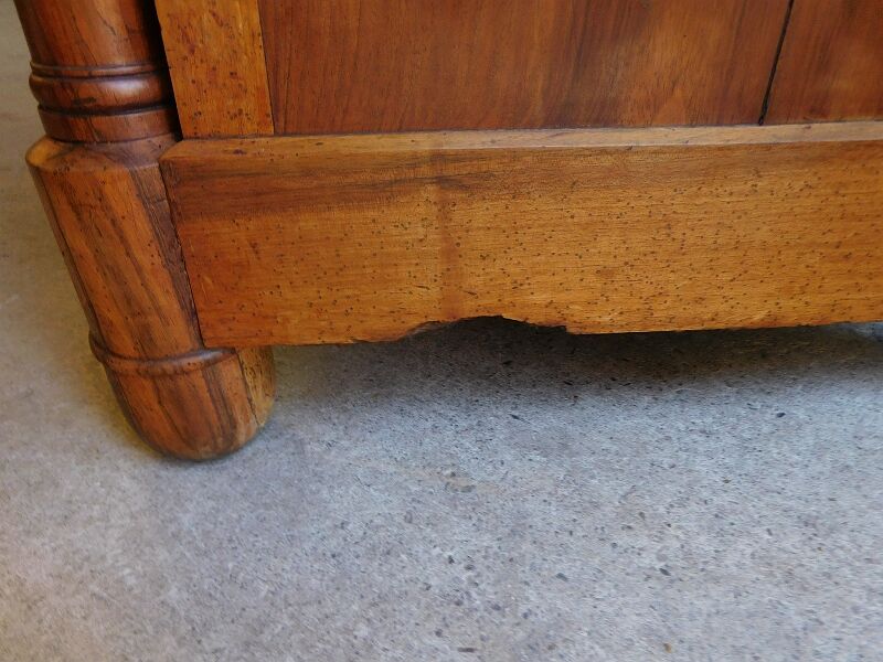 Commode empire en noyer d'epoque du xix ème siecle