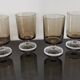 Set of 6 water glasses Cavalier Luminarc smoked vintage 70'S