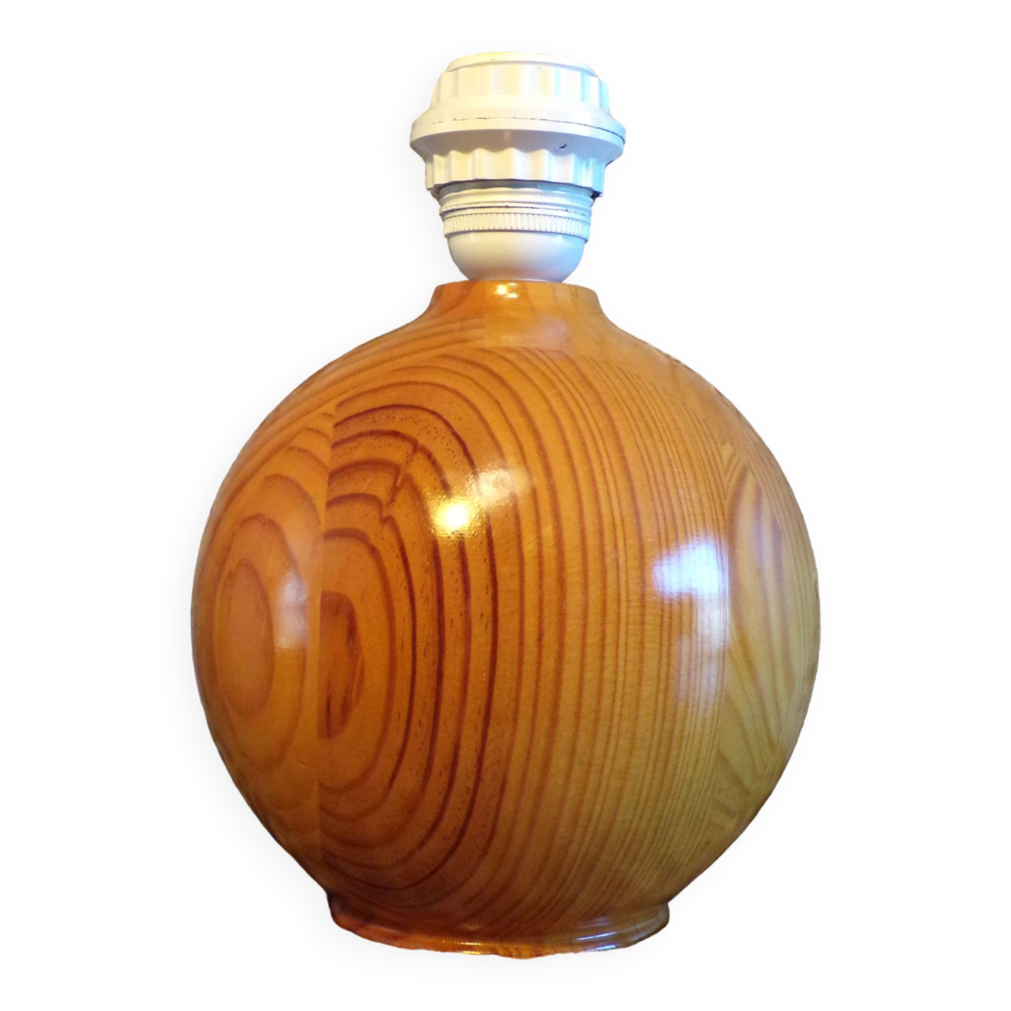1980 ball lamp in pine