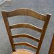 3 solid wood straw chairs, farmhouse style