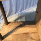 Vintage bar trolley service with detachable mirror service tray