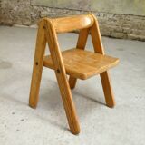 Pierre Grosjean's pine children's chair, Belgium, 1970