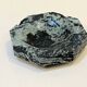Vintage green and black marble octagonal pocket emptier antique mid-century ashtray