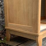 Parisian art deco wardrobe sliding doors solid raw oak