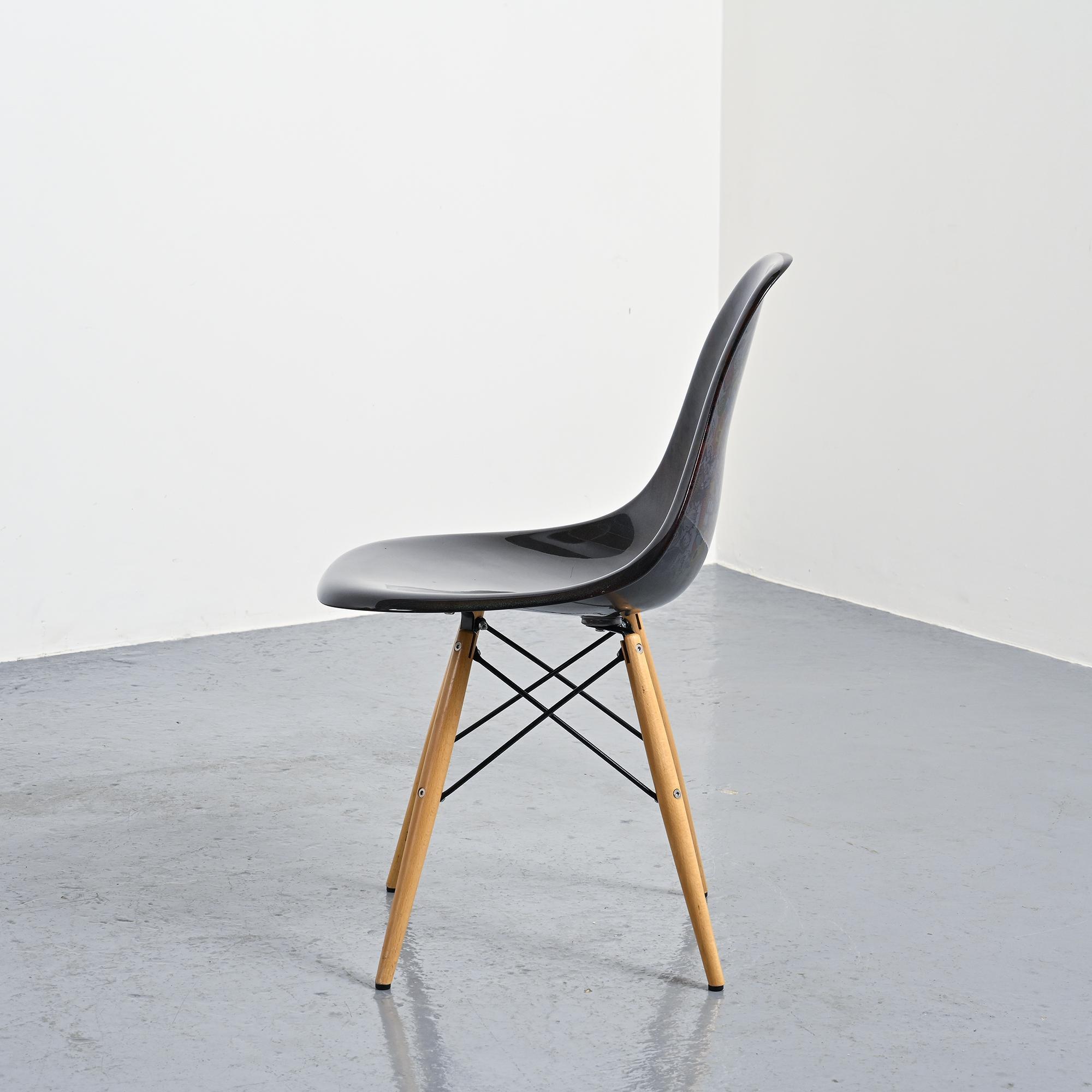 Eames chair customised by an artist, circa 2000