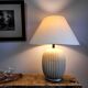 Modernist earthenware lamp