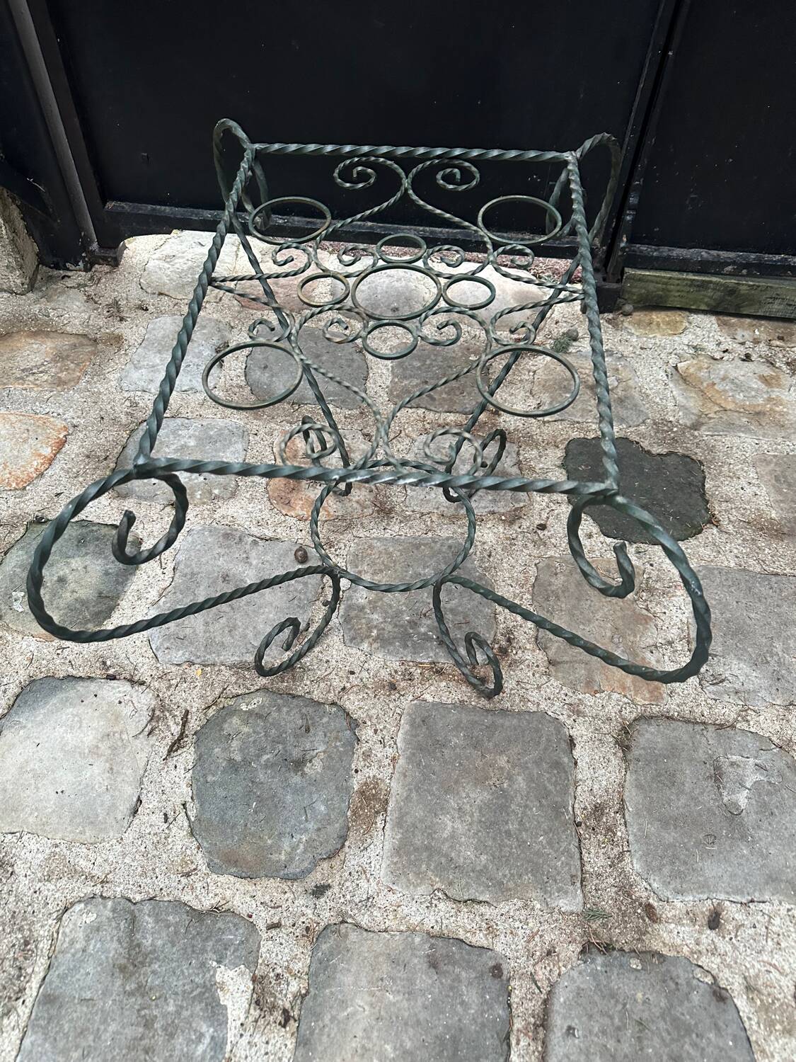 Wrought iron coffee table