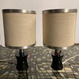Pair of vintage 70s bedside lamps