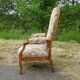 Antique Voltaire armchair with 4-position reclining backrest