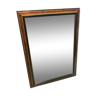 Beveled mirror with wooden frame, 110x80 cm