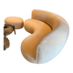 Sofa 190 teddy mohair sable pierre augustin rose