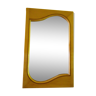 Wall mirror with light wood frame - 1960  54x35cm