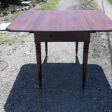 Mahogany shuttered table, flaps and 1 drawer