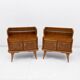 Pair of Mid-Century Modern Italian Ashwood Nightstands, 1950s