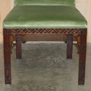 Paire de chaises d'appoint victorien Thomas Chippendale finement sculptées