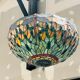 Suspension tiffany dragonfly green