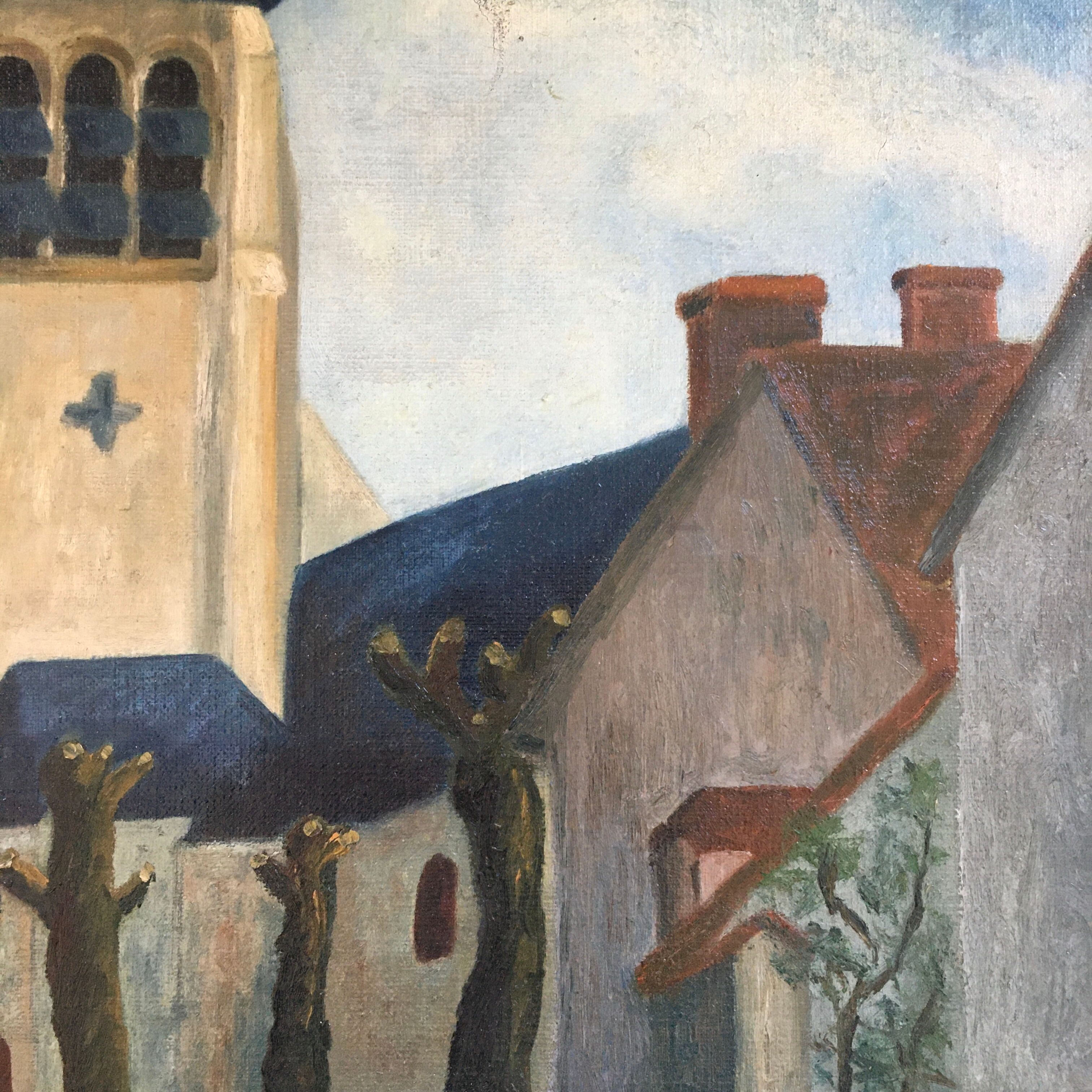 Village scene and procession