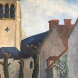 Painting village and procession