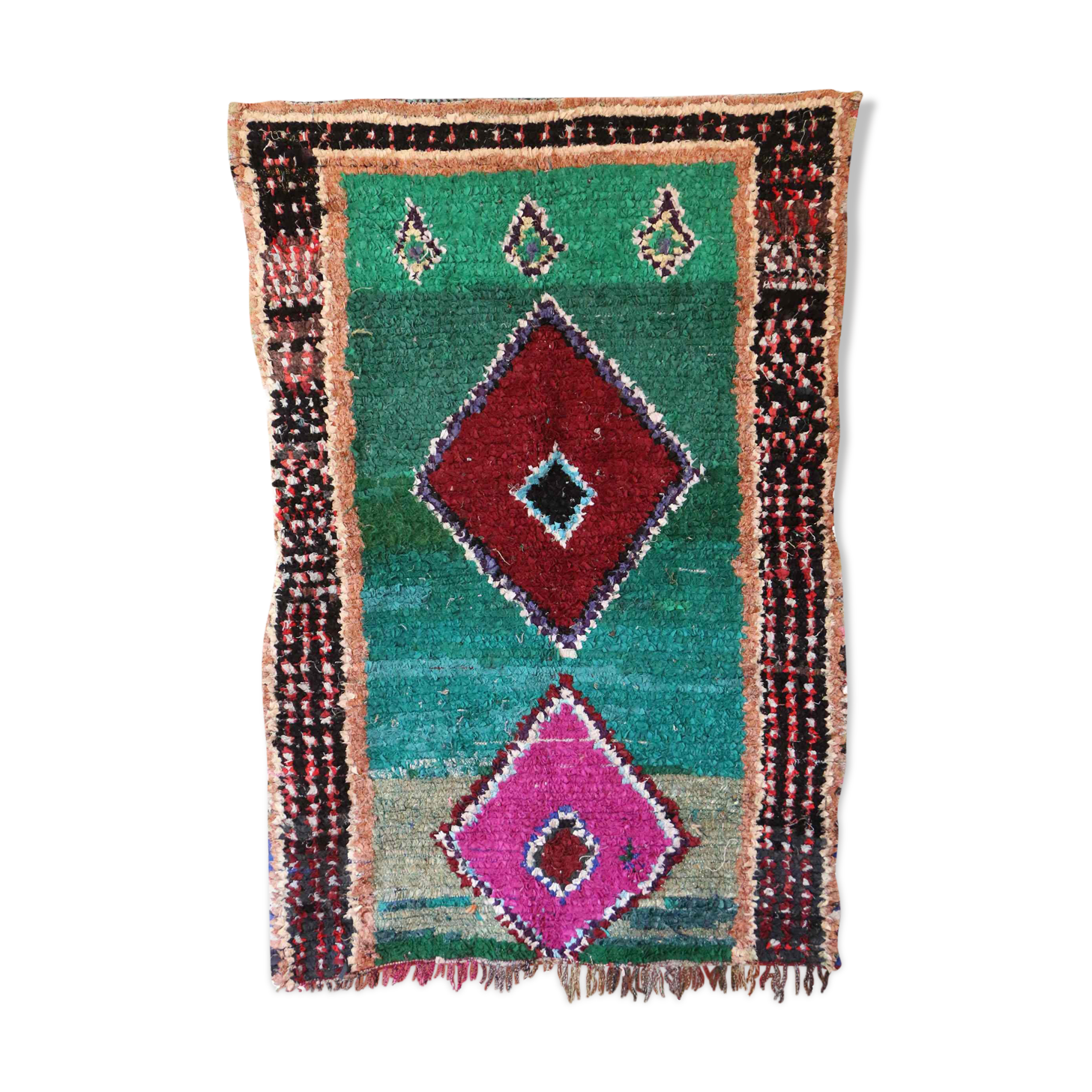 Boucherouite carpet - 140 x 198 cm