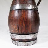 Ringed wooden pitcher