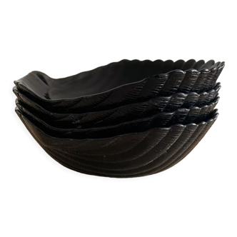 Lot 4 coupelles arcoroc france coquillage