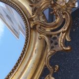 Oval mirror Louis xv period 19th century