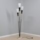 Mid century opaline glass floor lamp