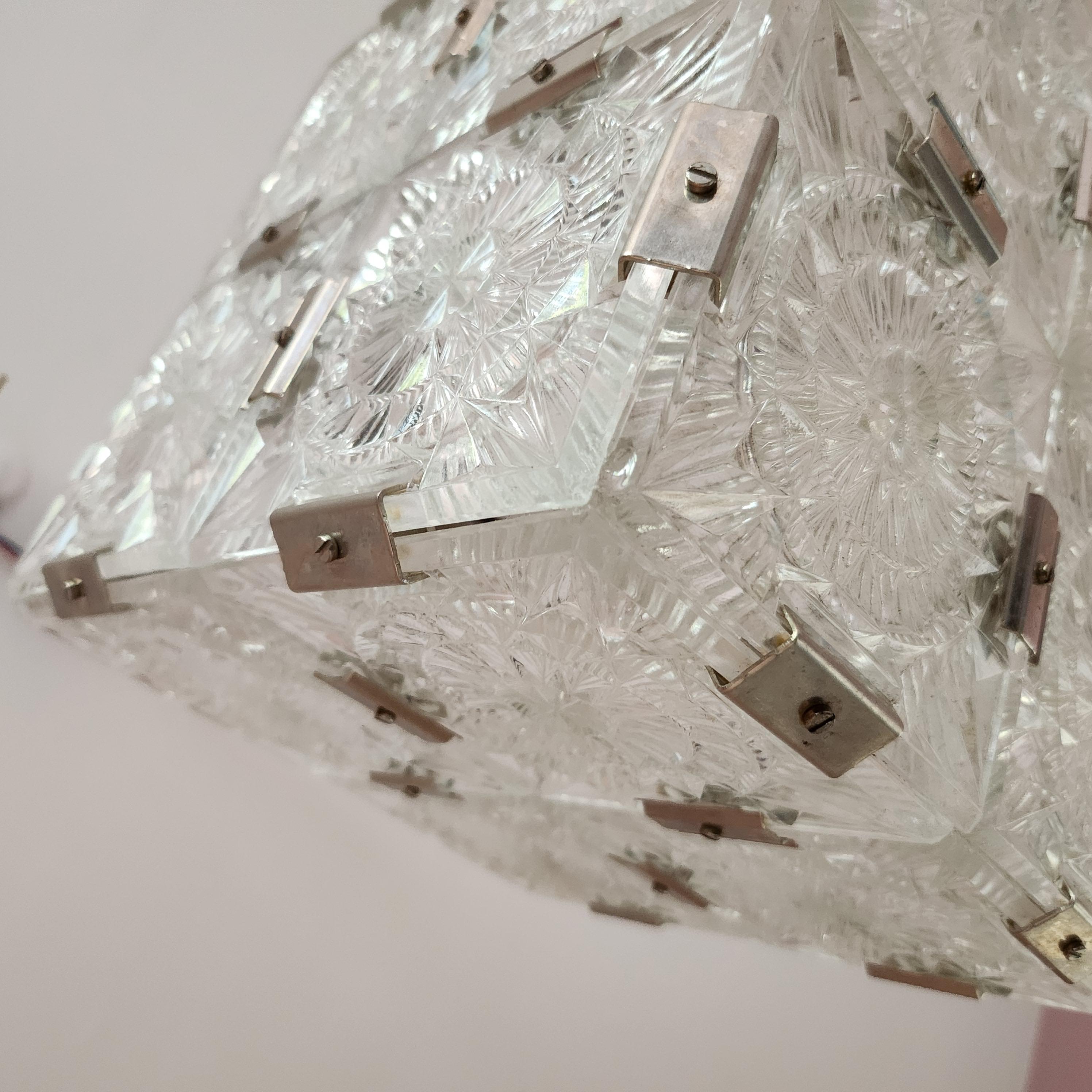 Glass chandelier from the c. 1970