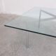 Glass 'Barcelona' coffee table by Mies Van Der Rohe for Knoll, 1929