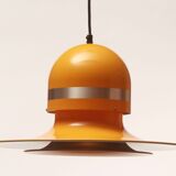 1970s ceiling lamp in yellow, Space Age