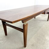 Retro teak coffee table with drawer