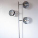 Vintage "Eye Ball" chrome floor lamp 3 adjustable globes