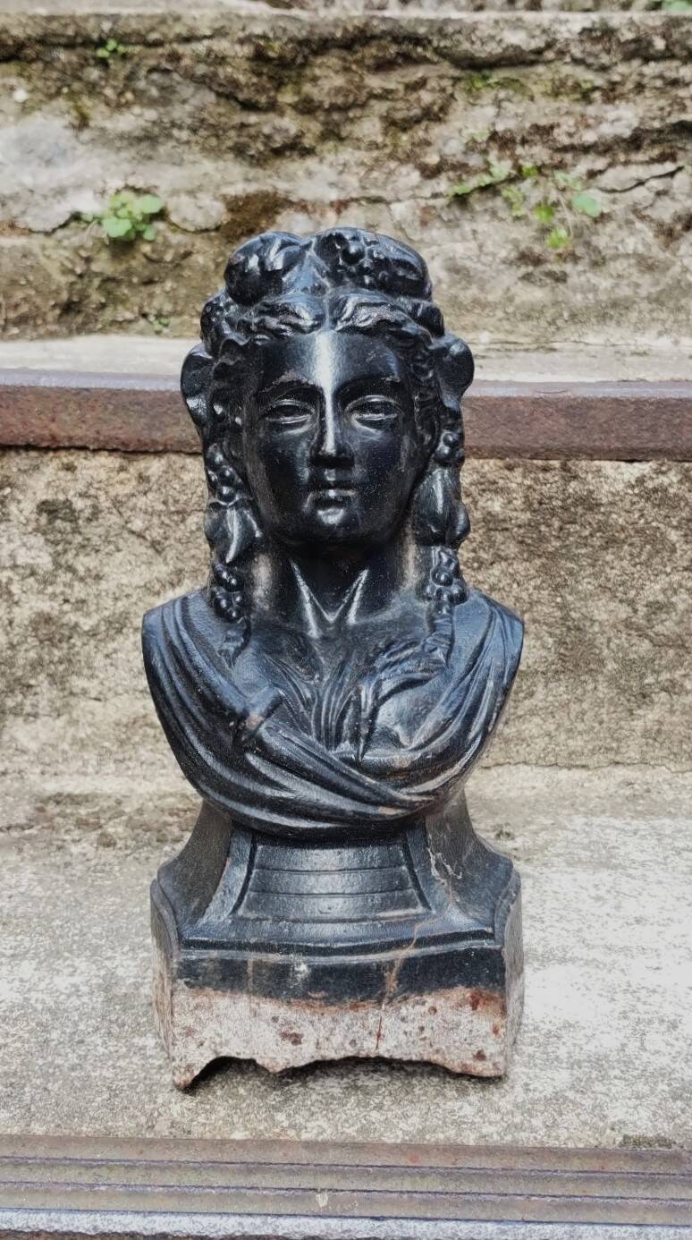 Pair of cast iron andirons