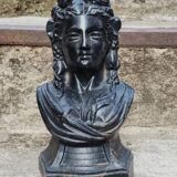 Pair of cast iron andirons