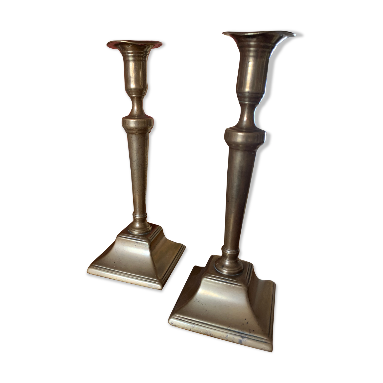 Massive brass chandeliers