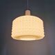 Large white opaline pendant light, Ivan Jakes design, 1960s