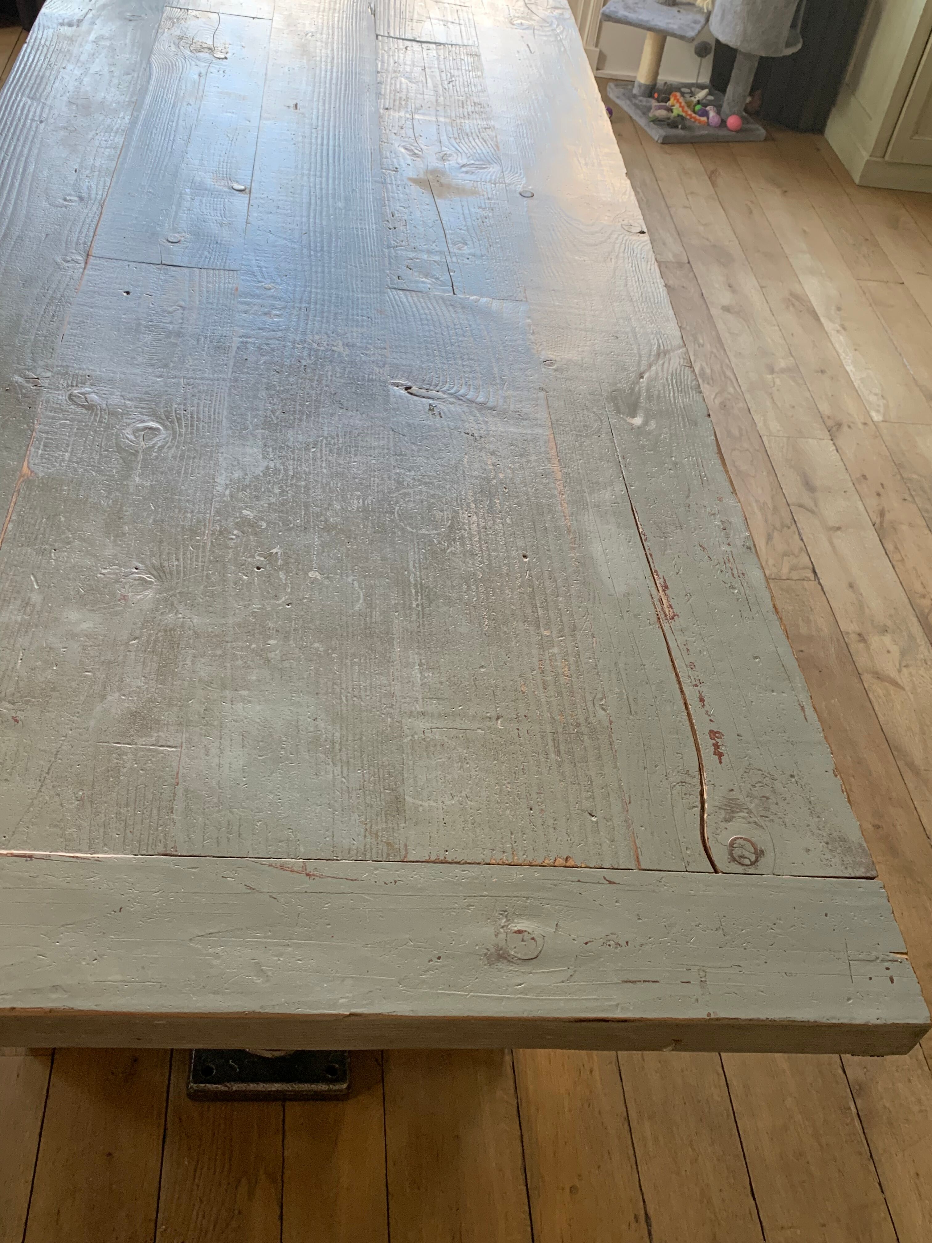 Industrial table for 10/12 people authentic