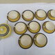 9 cups with saucers and a sugar maker Villeroy and Boch model Biarritz year 50