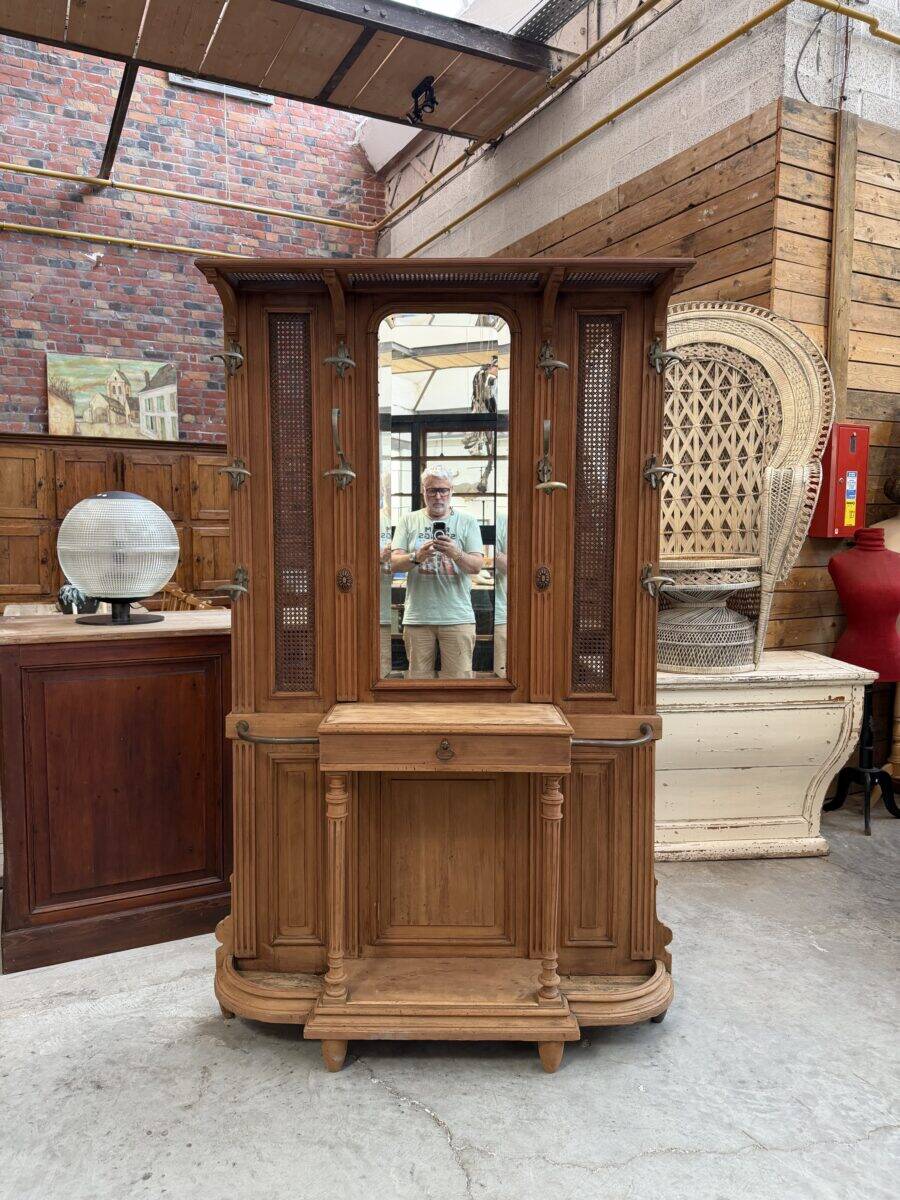 Large mahogany entrance wardrobe