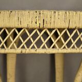 Vintage Rattan Wall Console